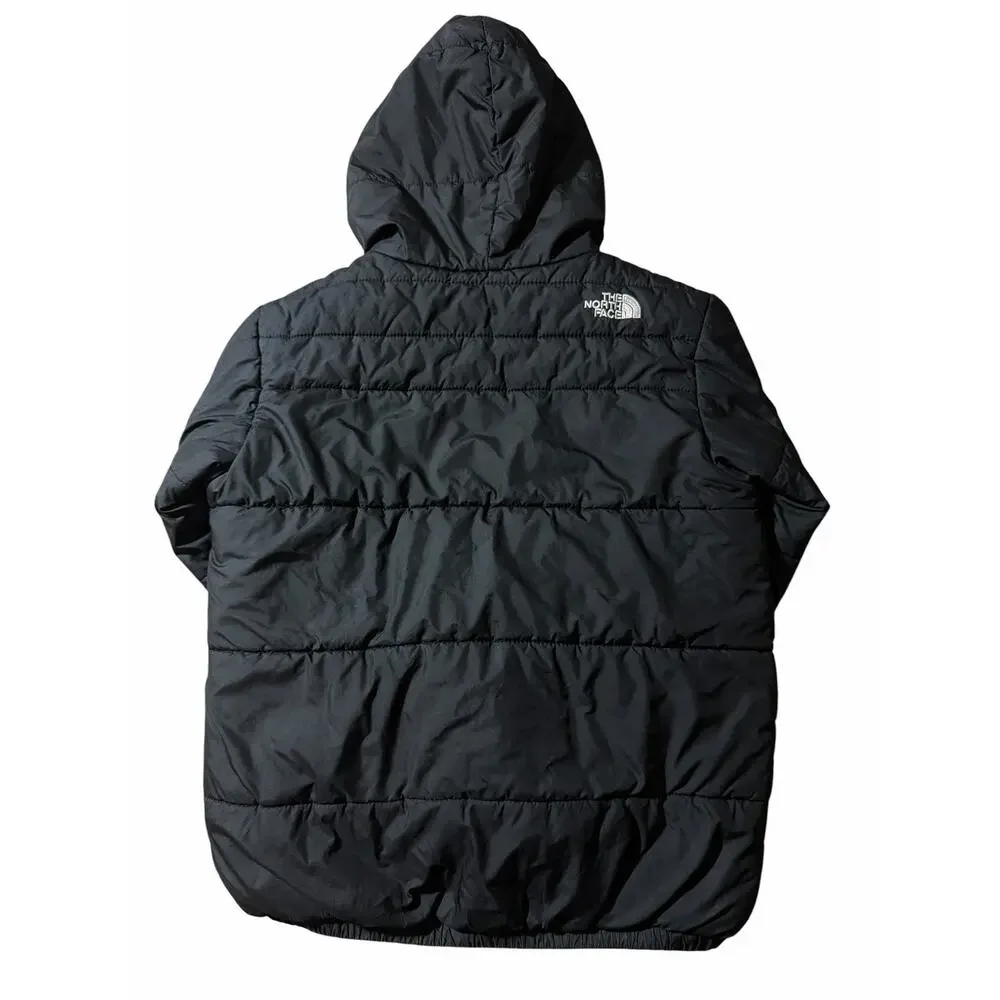 The North Face Boys Reversible Hooded Puffer Jacket Black M 10/12 Insulated